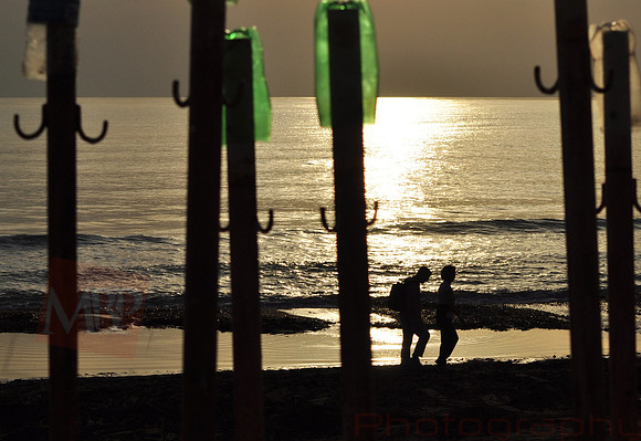 A stroll along the beach
