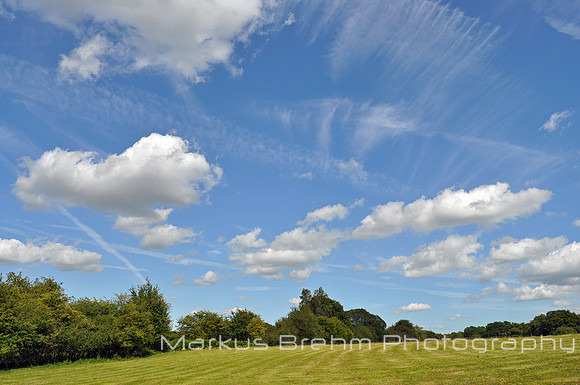 Clouds in a blue sky