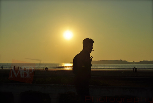 The lone man