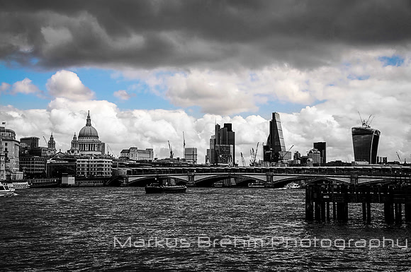 Angry sky above London
